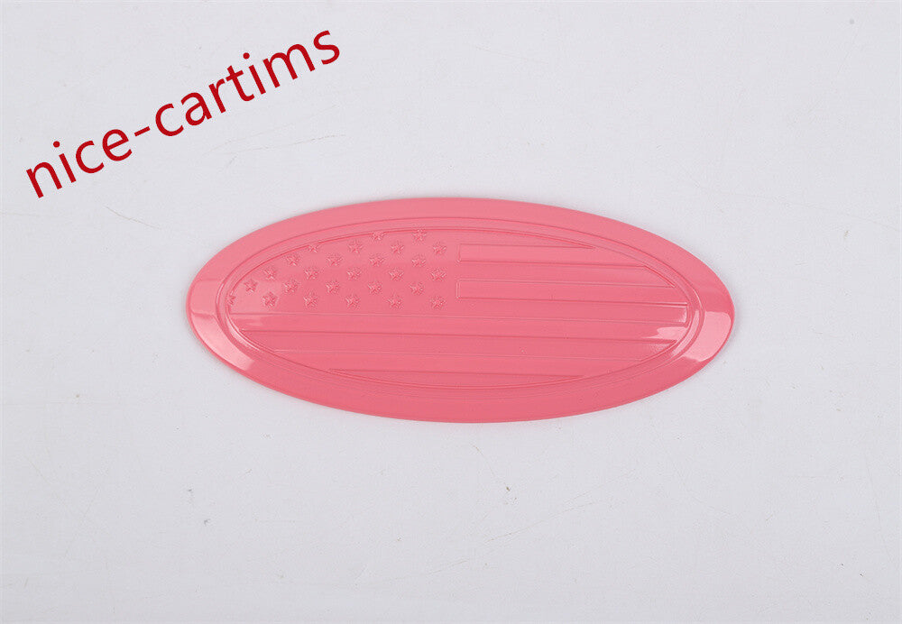 Pink ABS Car Rear Logo Decorative Trim for Ford F150 2015+Bronco /Bronco Sport