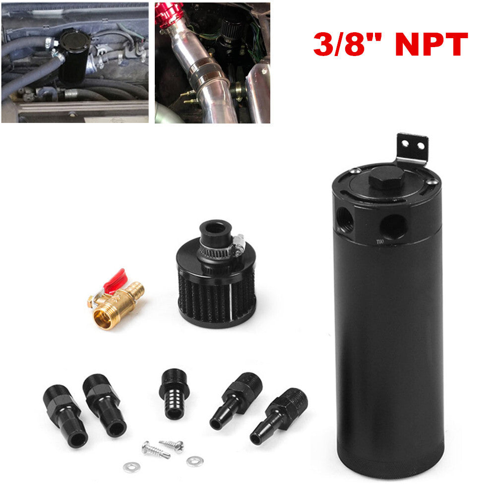 Aluminum-coated oil tank with drain valve + breather filter - n