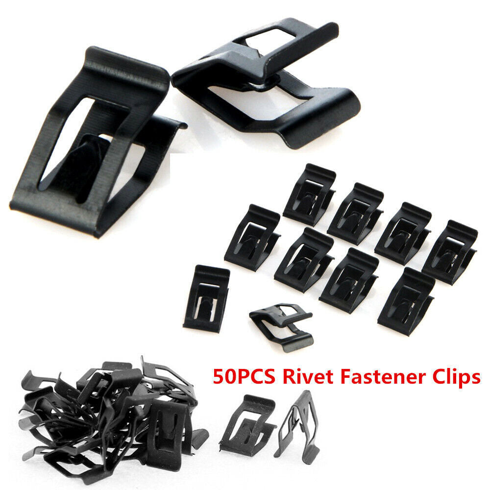 50-piece pack of car console dashboard trim clips - n