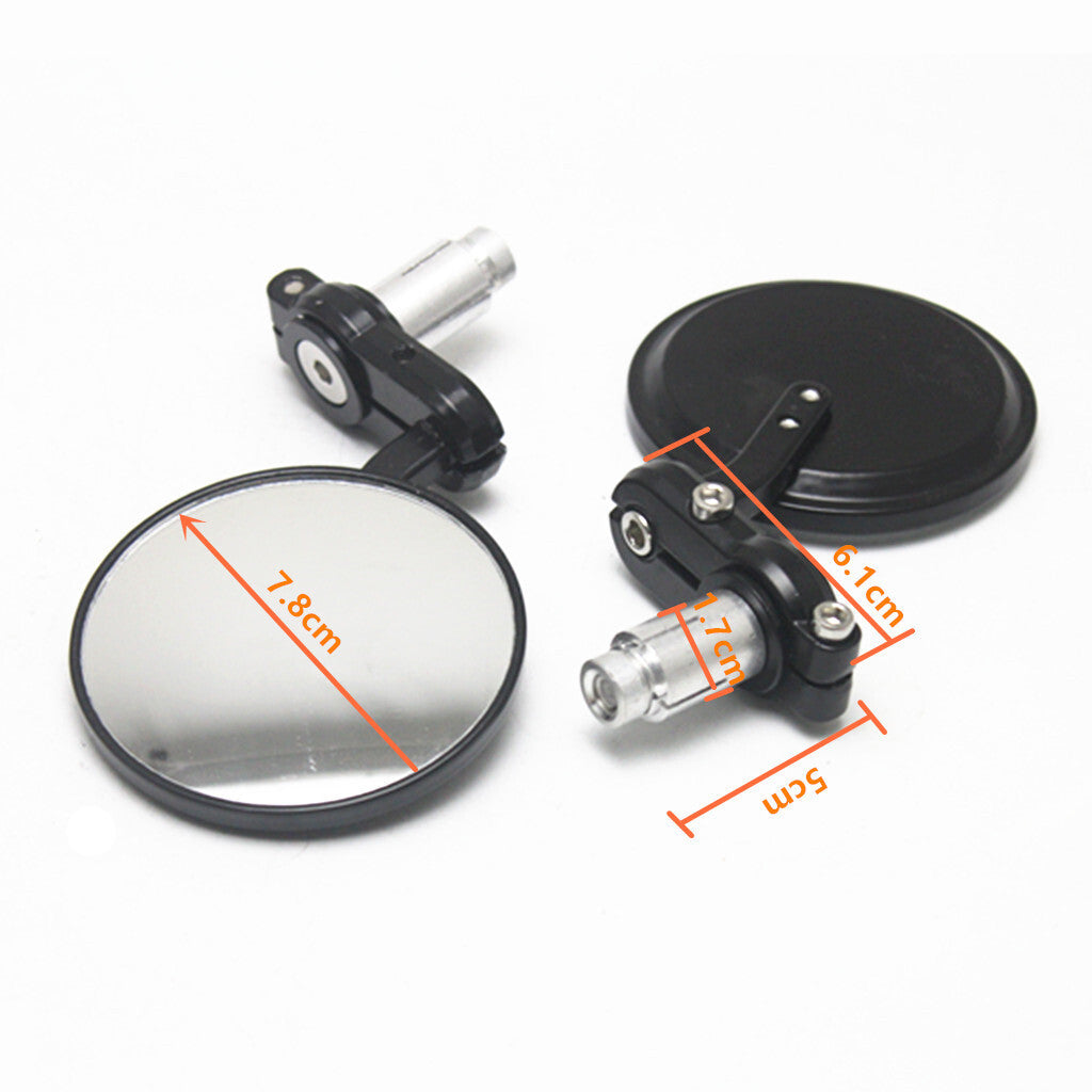 for SUZUKI DRZ400 Black Foldable Motorcycle CNC 7/8 Bar End Mirrors Rearview