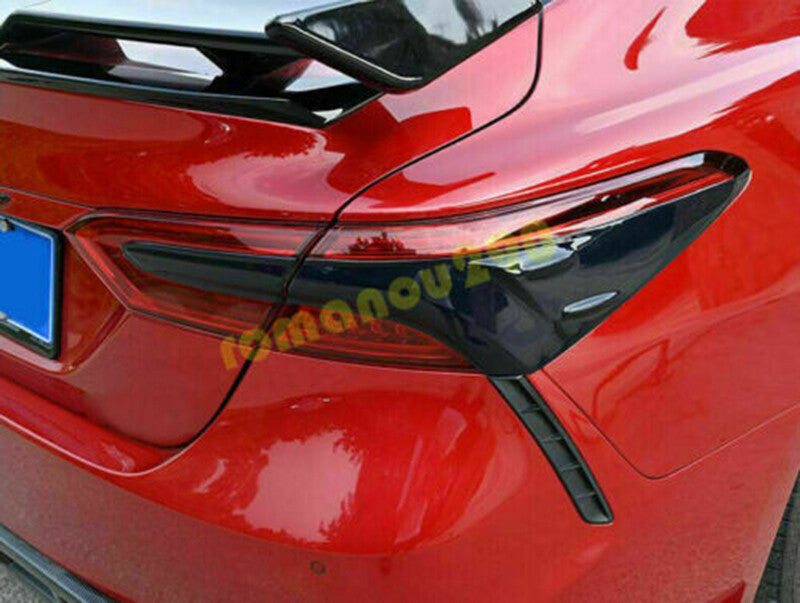 for Toyota for Camry 2018-23 Smoke black Car Rear Tail Lights Shade Cover Trim Guard