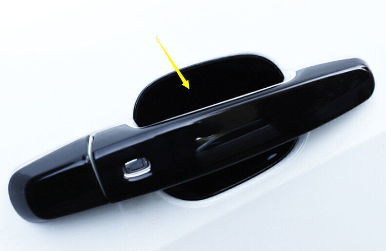 4X Gloss Black Exterior Door Bowl Cup Cover Trims for Chevrolet Malibu 2016-2024