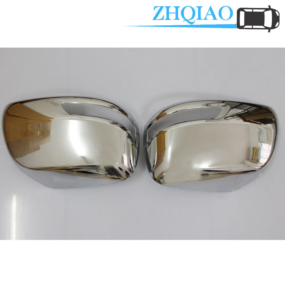 2pcs ABS Chrome Side Door Mirror Cover Trim Fits for Toyota Prado FJ150 2010 - 2022
