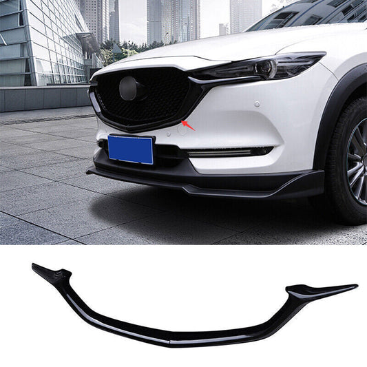 for Mazda CX-5 CX5 2017-21 Gloss Black Front Lower Mesh Grille Grill Strip Trim