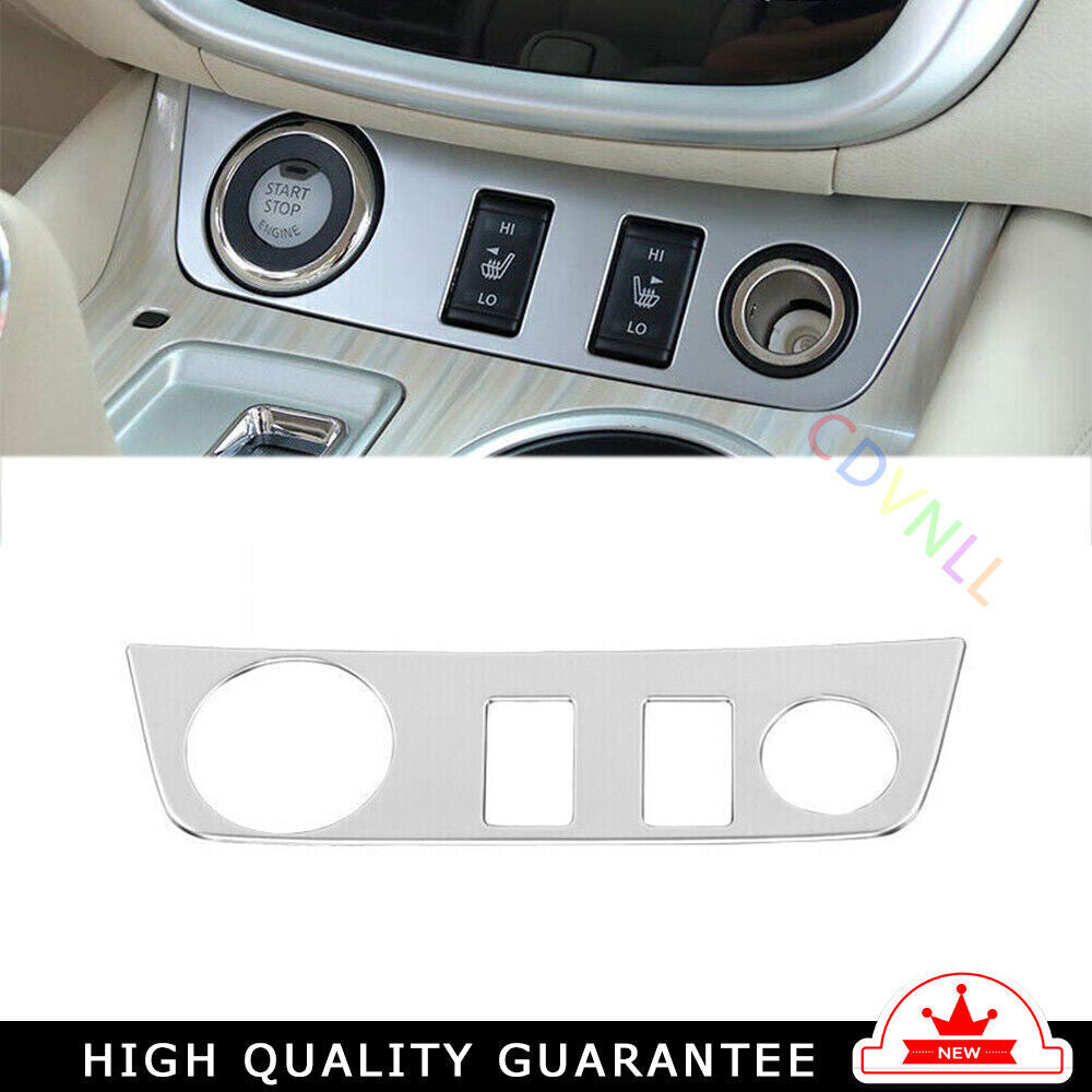 Console Cigarette Lighter Storage Box Trim for Nissan Murano 15-21 Silver Matte