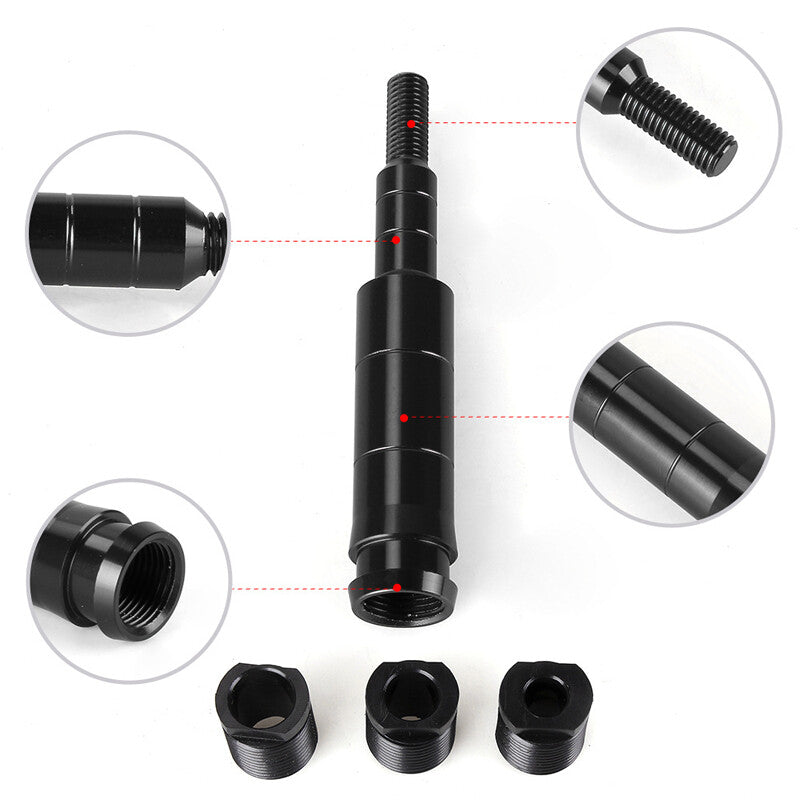 Car CNC Shift Knob Extender Extension Adjustable Lever Gear Shifter M10X1.5 Kit v