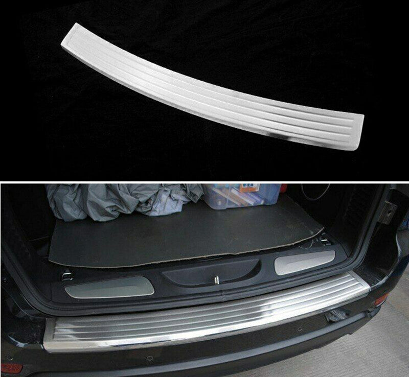 Stainless Rear Bumper Protector Guard Scuff Plate Pedal For Grand Cherokee 11-20