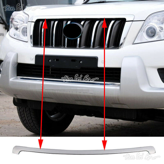 Front Bumper Upper Grille Trim Strip Chrome replace for Toyota Prado 2010-2013