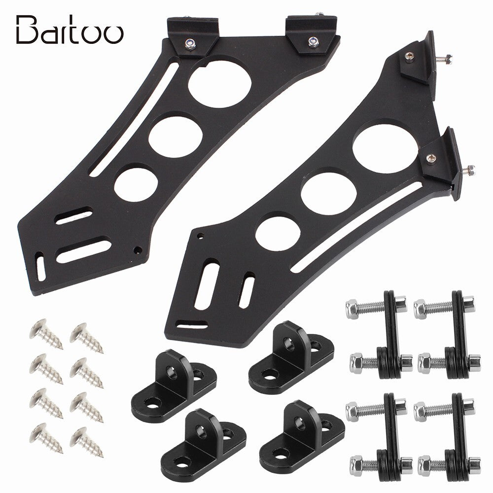 Rear Wing Trunk Stand Style Spoiler Mount Brackets 10 Universal Car CNC Q