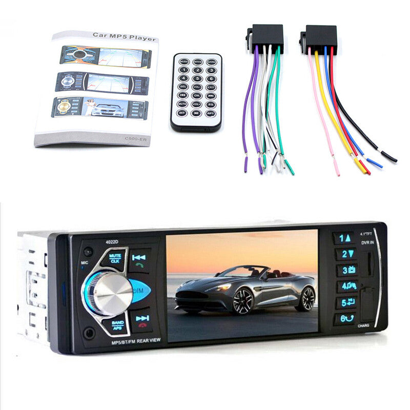 4.1-inch 1DIN Car MP5 Player with TFT Bluetooth USB Radio, Multimedia Audio and Video with Camera n
