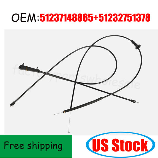 51237148865 51232751378 Hood Release Cable Set For 07-13 for Mini Cooper R55 R56 R57 n