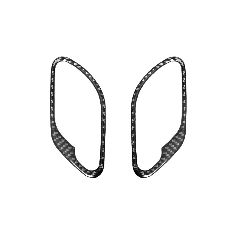 2x Carbon Fiber Air Intake Hole Sticker Cover Trim For 718 2016-2022 v