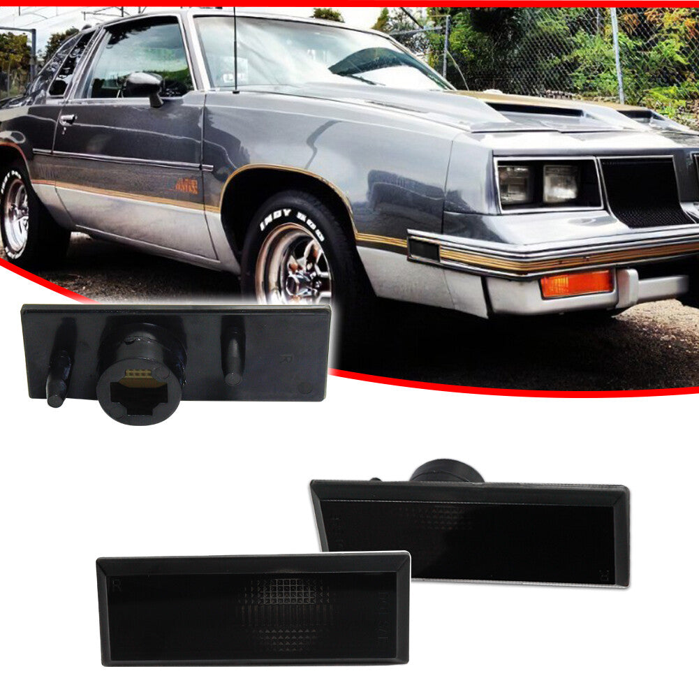 Smoke front/rear marker lamp housing suitable for 1981-88 for Oldsmobile Cutlass 442- v