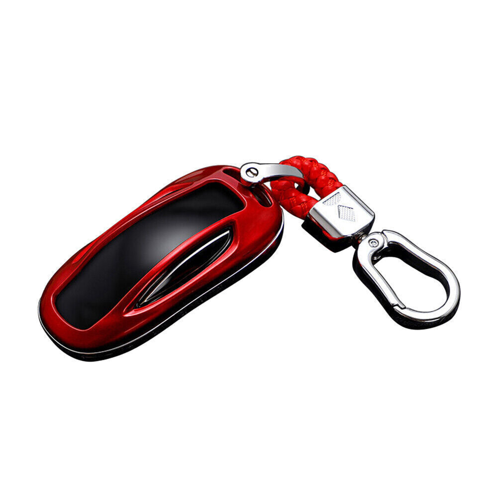 for Tesla Model X Car Red for Smart Key Fob Case Protect Cover Accessories Q