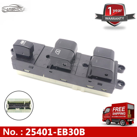 Power Window main switch controller 25401-EB30B is suitable for Nissan Navara D40 (2007-2015).