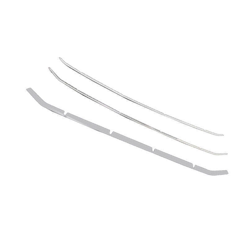 Silver stainless Front Center Mesh Grille Grill Strip Trim for Volvo XC90 22-23 n