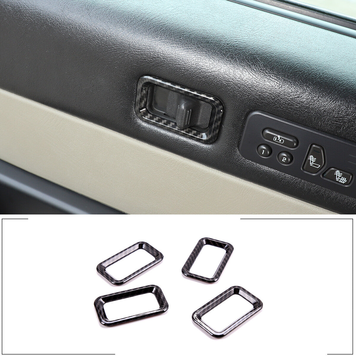ABS oak grain front ventilation frame decorative cover for Maverick 2022-2025- v