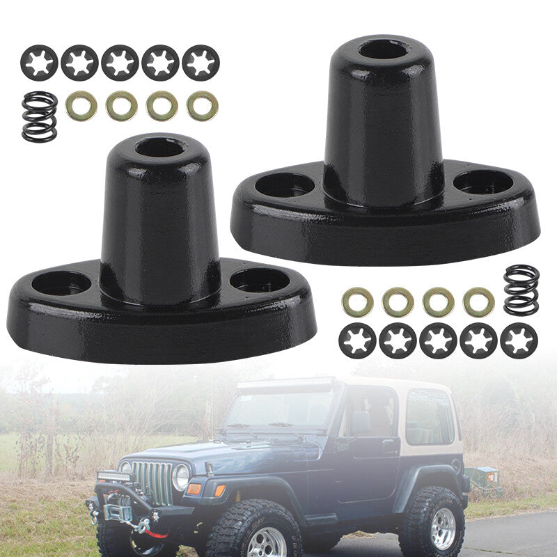 2x Sun Visor Repair Bracket Kits for Jeep 1997-2002 TJ for Wrangler Aluminum 924-531