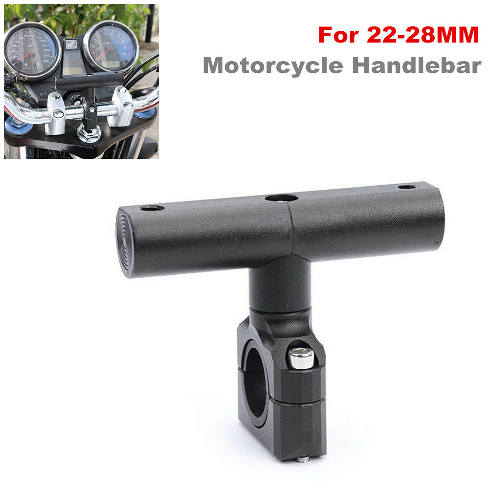 22-28mm Motorcycle Handlebar Extender, Mobile Phone/GPS Mount, Extender Rod, Clip - n