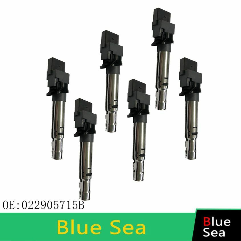x 6 Ignition Coils GENUINE for Audi A3 TT Q 3.2 for VW for Passat Eos for Golf CC 3.6L