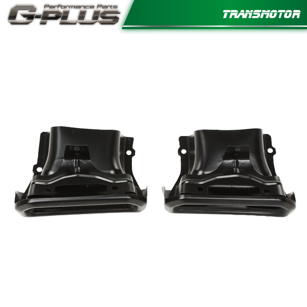 Fits 19-24 for Silverado / for GMC for Sierra Exhaust Header / Bezel Gloss Black - v