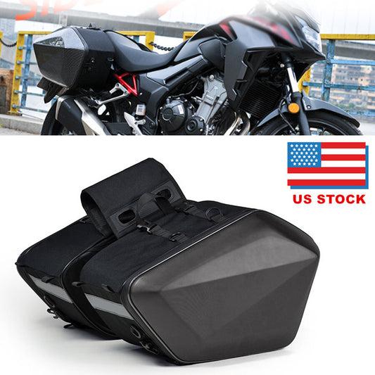 Motorcycle saddlebag side pocket basket suitable for sports bikes and off-road bikes, 60L, US stock. n