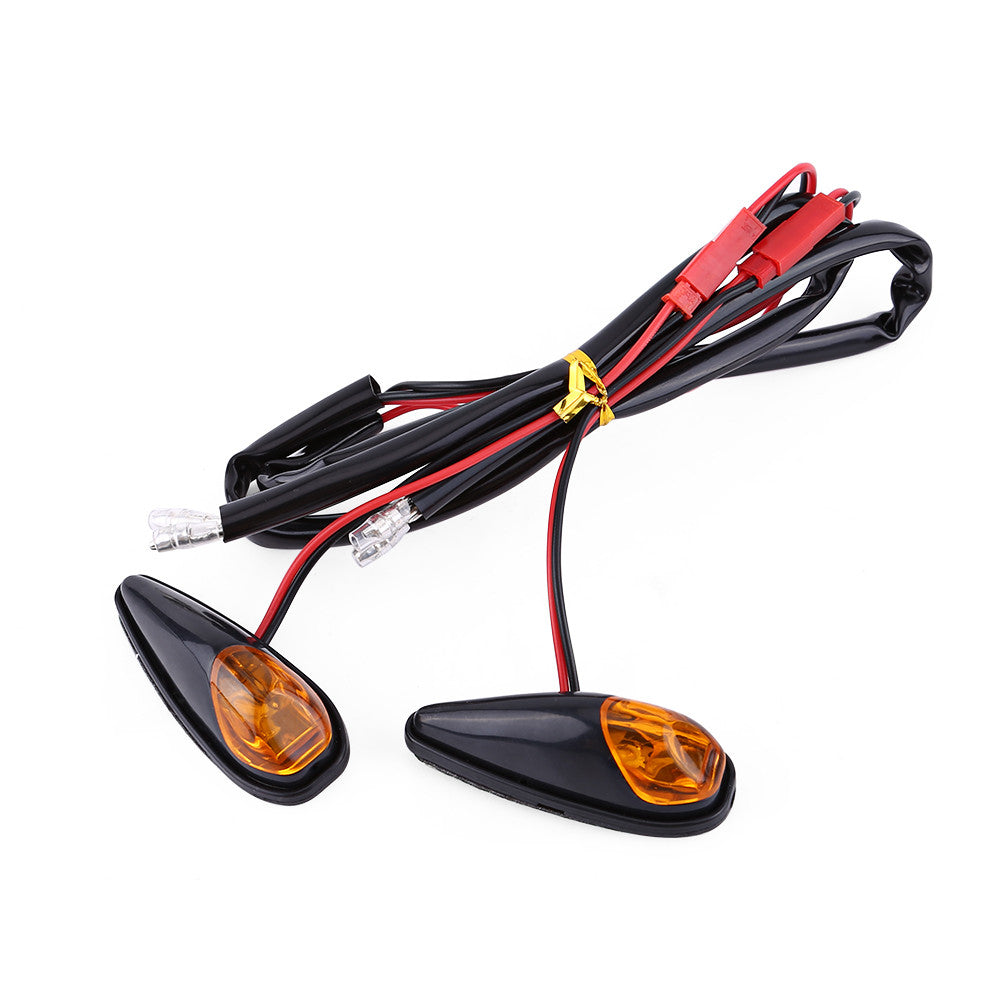 Car 2pcs LED Motorcycle Flush Mount Turn Signal Light Motorbike Indicator Lamp