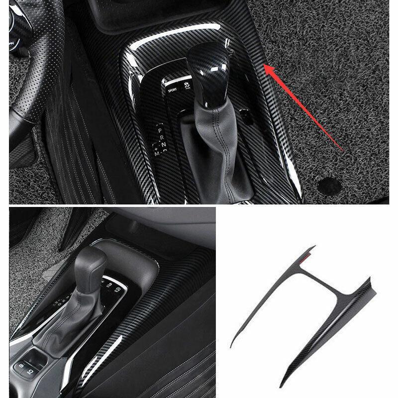 for Toyota for Corolla 2020-2023 Carbon Fiber Center Console Gear Shift Frame Trim