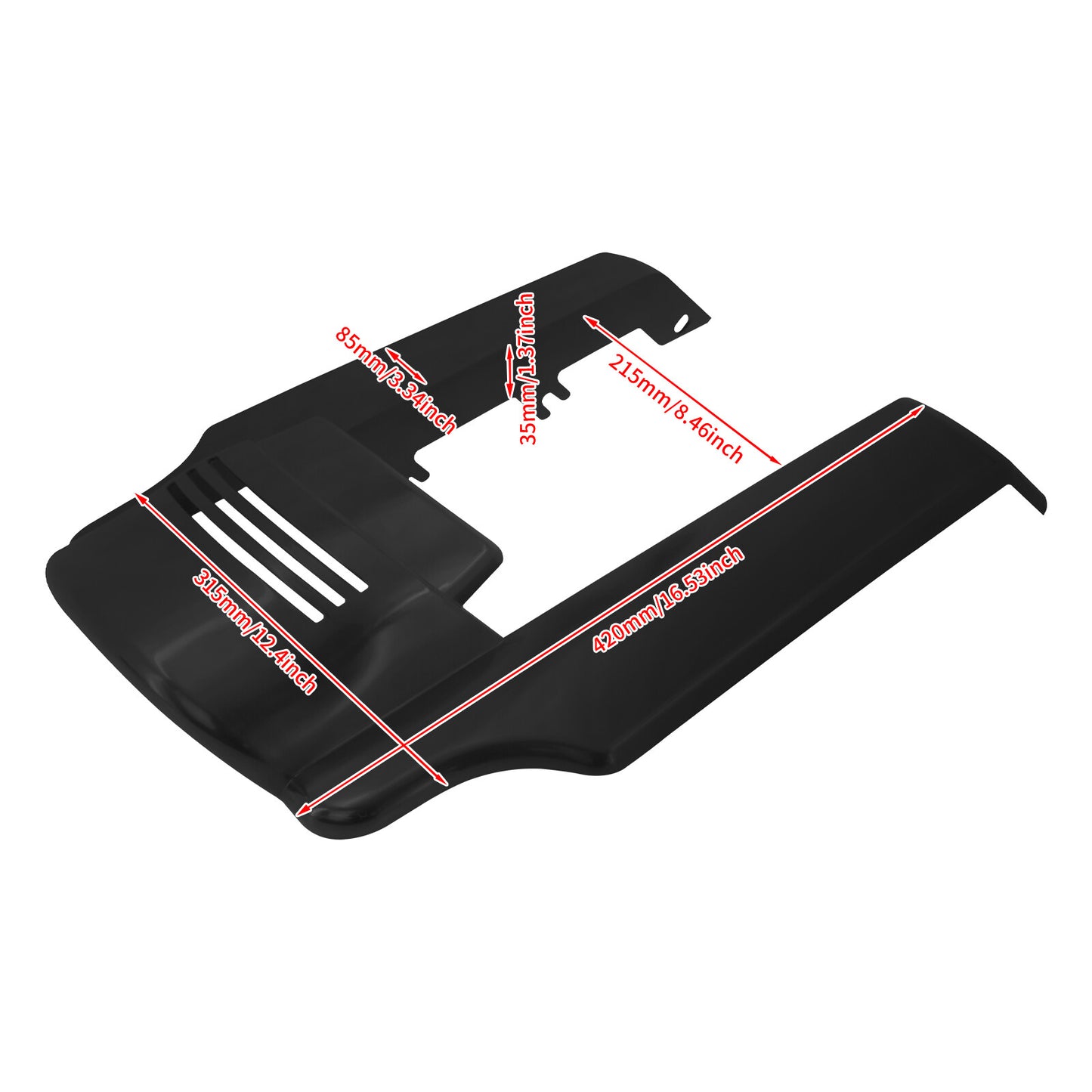 5 Unpainted Rear Fender Extension Stretched Filler Fit for Harley Touring 14-23