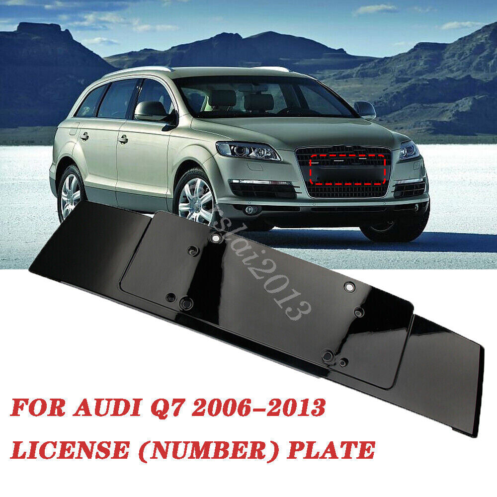 for Audi Q7 Front Bumper License Number Plate Holder Bracket Support Frame 06-13 Q
