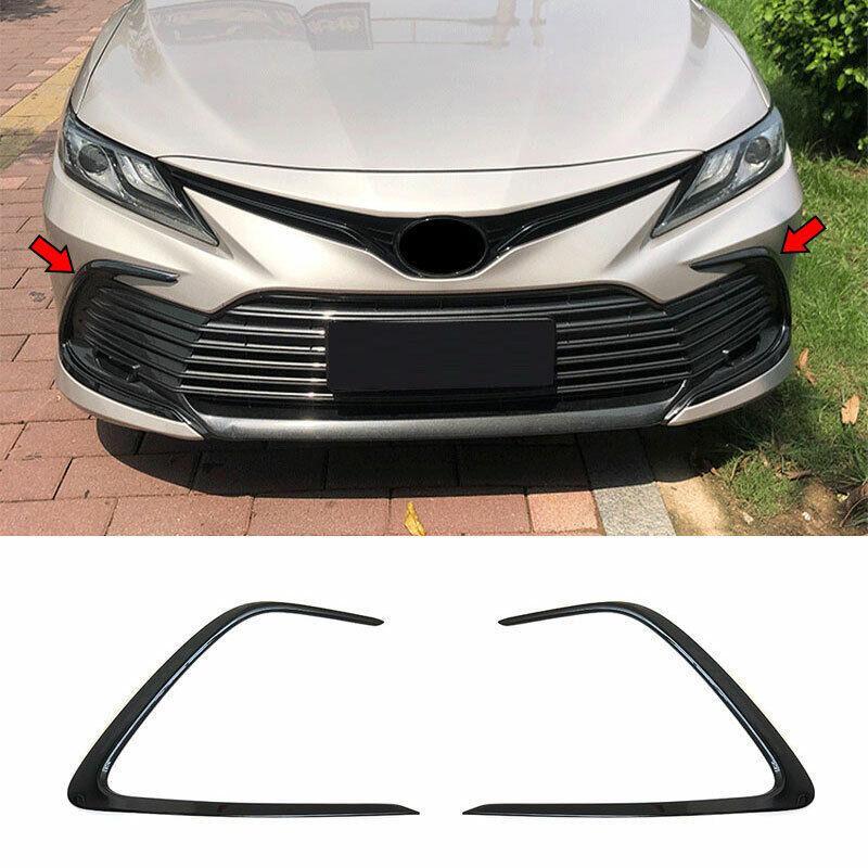 Glossy Black Front Lower Mesh Grille Grill Strip Trim for Toyota for Camry 2021-2022