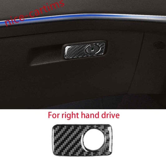 for Kia Stinger 2019-2023 RHD for Co -pilot Glove Box Handle Switch Trim Carbon Fiber
