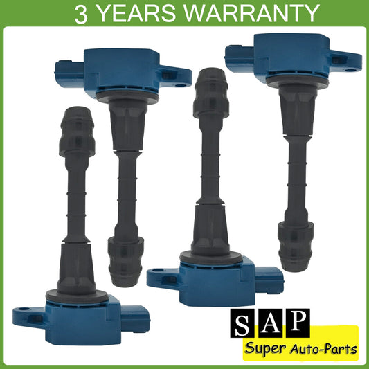 Set of 4 Ignition Coil 22448-AX001 for Nissan Micra K12 1.4L 16V Note Cube 1.4L Q