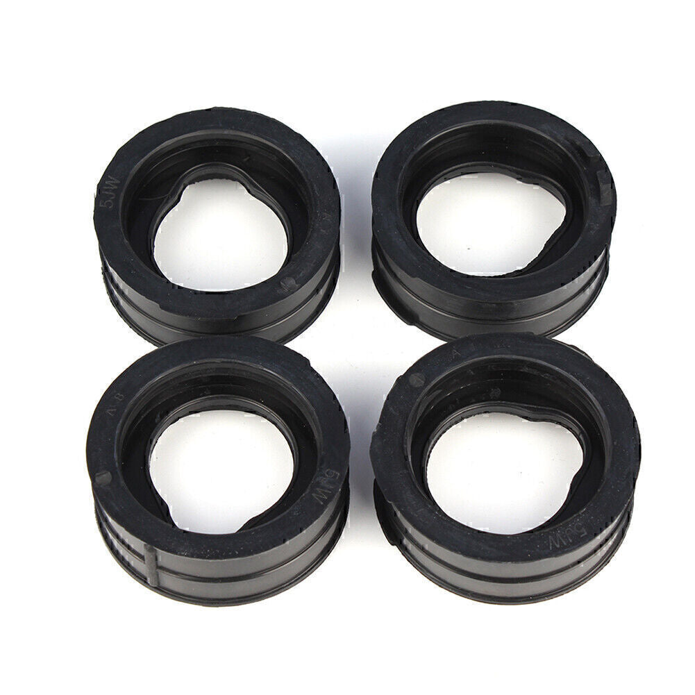 4PCS Carburetor Adapter Interface Glue for Yamaha FJR1300 2003-2012 Black Q