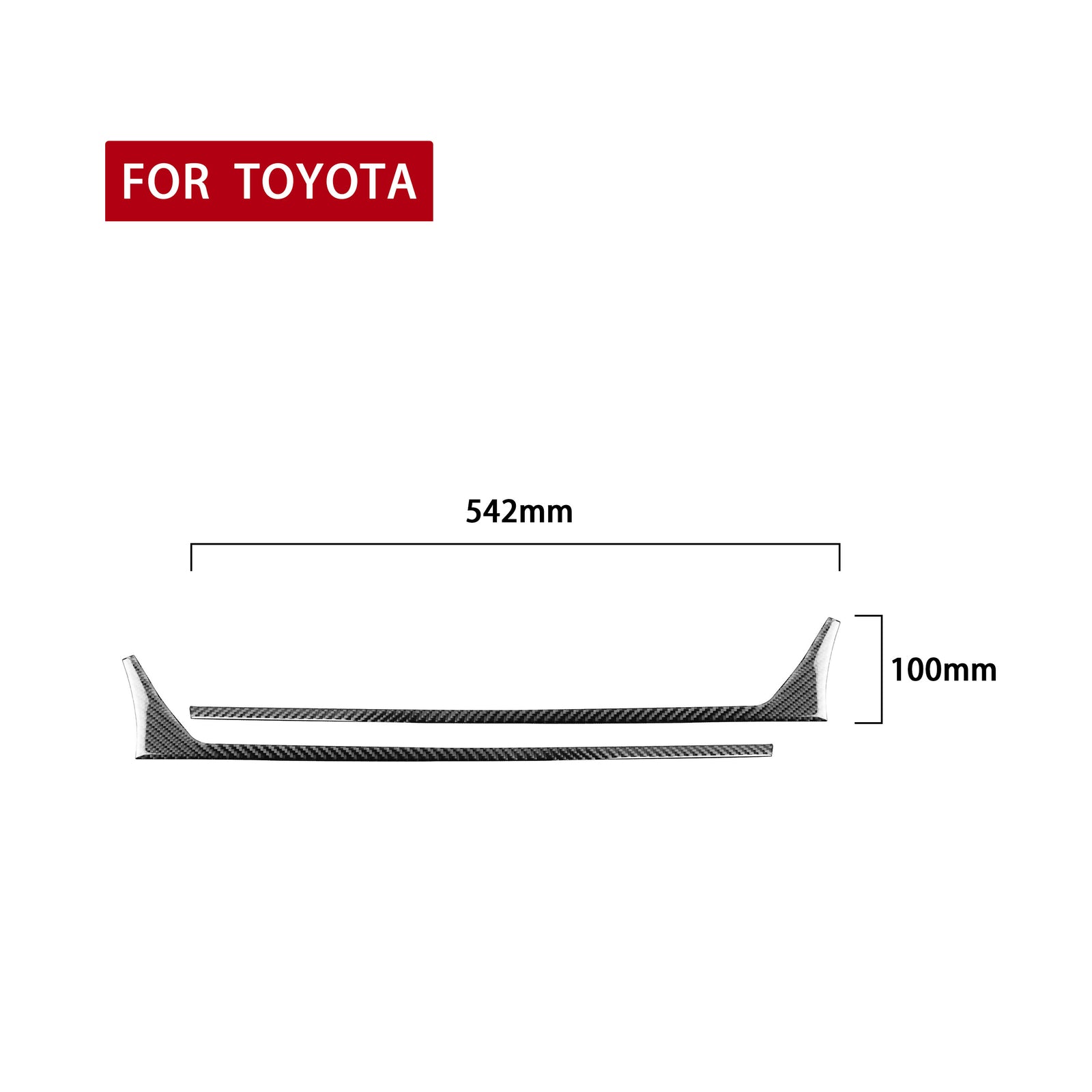 5Pcs Red Carbon Fiber Center Control Panel Trim Cover for Subaru BRZ for 86 v