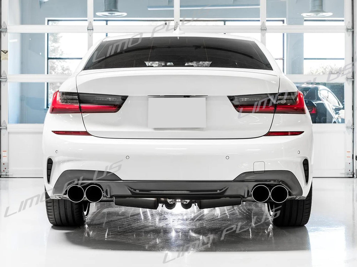 Silver Muffler Pipe Exhaust Tips for BMW G20 M340i G42 M440i G23 G26 M220i 19-24 Q