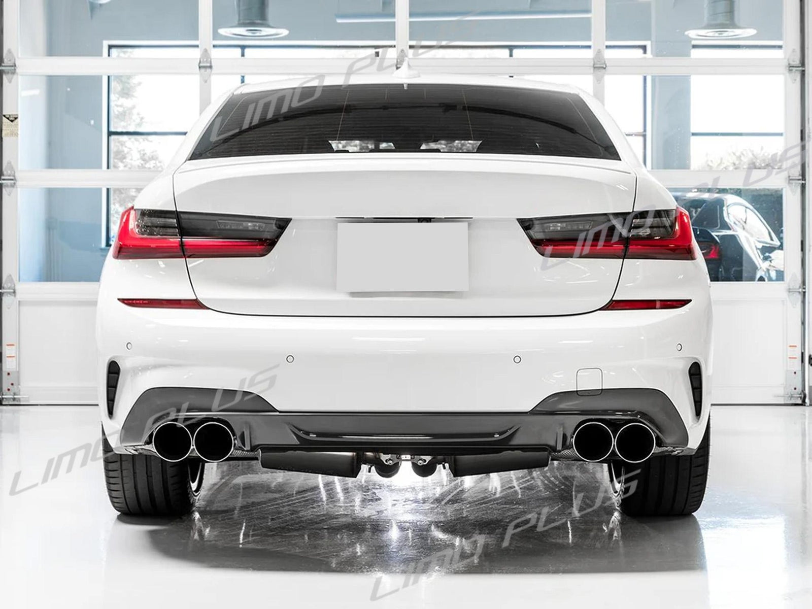 Silver Muffler Pipe Exhaust Tips for BMW G20 M340i G42 M440i G23 G26 M220i 19-24 Q