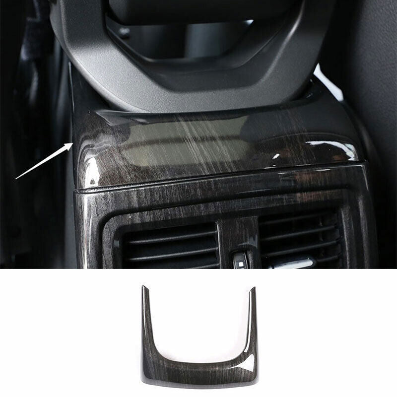 Black Wood Grain Central Console Armrest Box U Frame Trim for BMW X1 F48 2016-22
