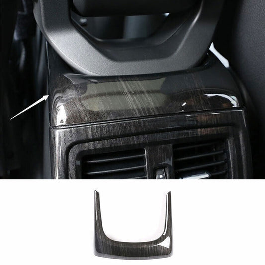 Black Wood Grain Central Console Armrest Box U Frame Trim for BMW X1 F48 2016-22