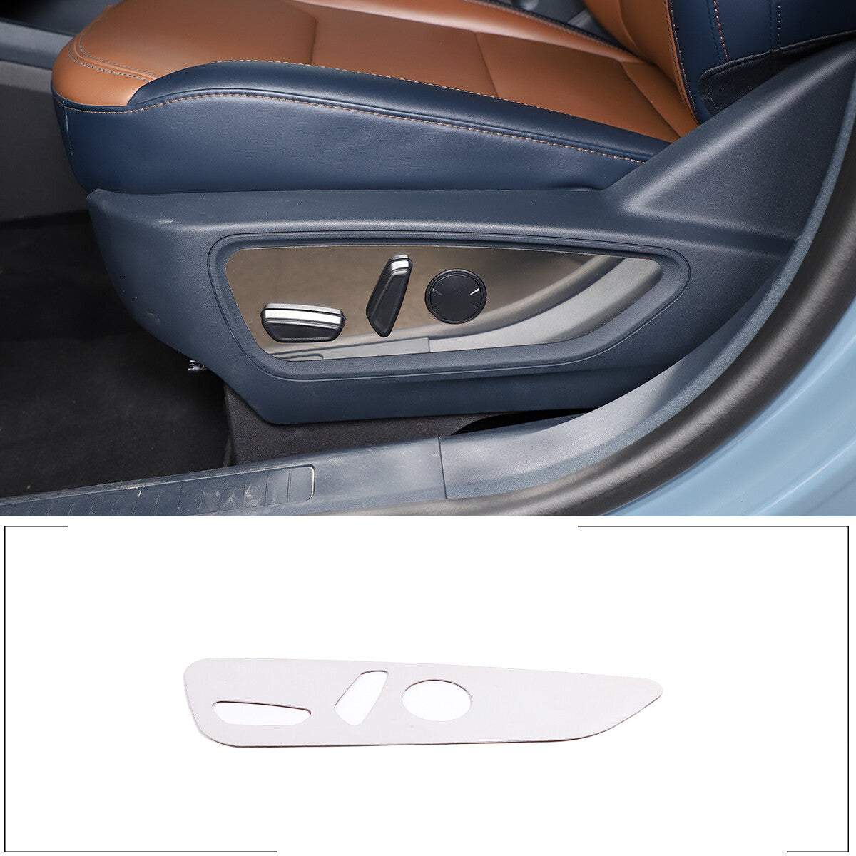 Carbon fiber steering wheel button frame sticker for ta Tacoma 2011-2015 - v