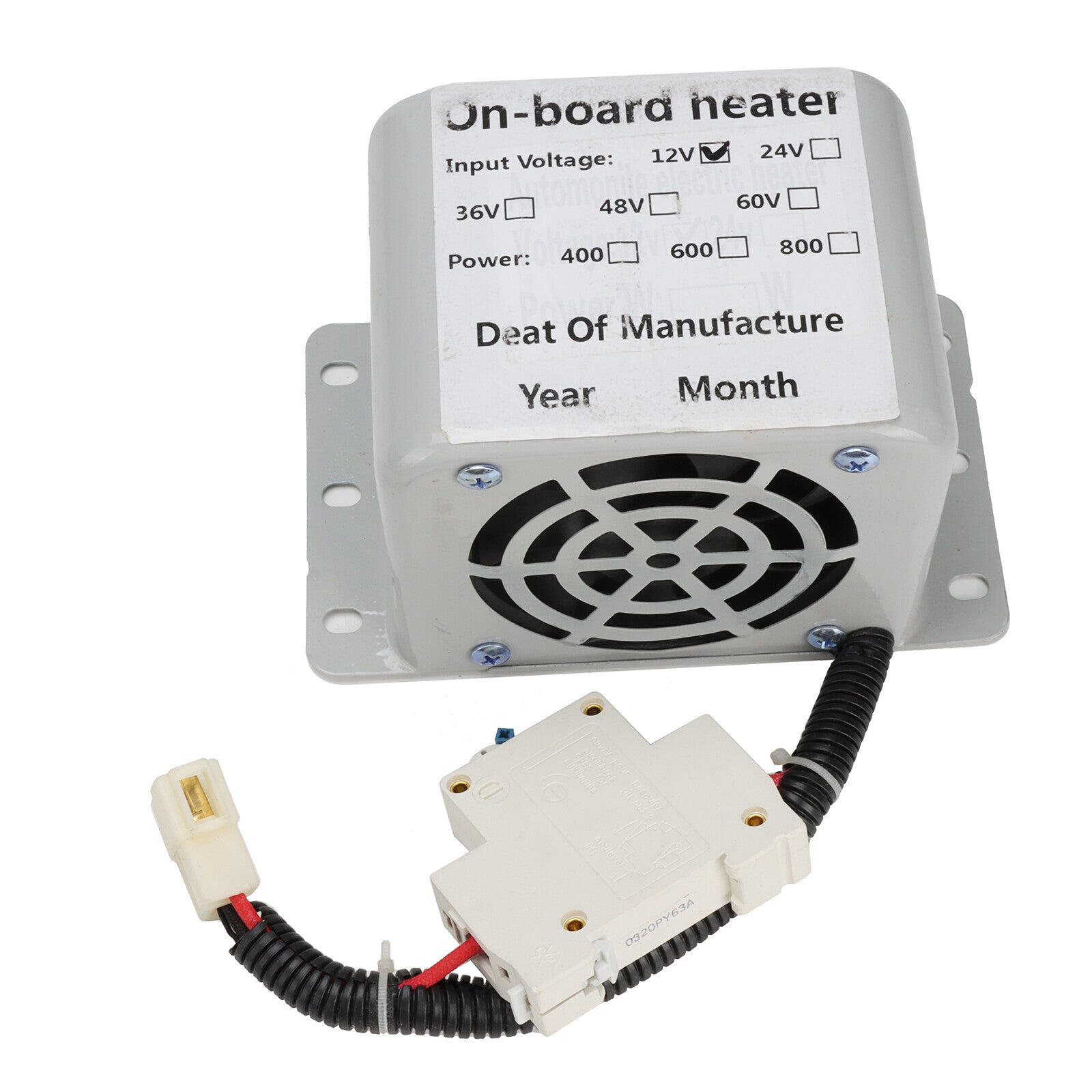 12V DC electric vehicle heater, heating fan, defroster, defrosting truck, 800W - v