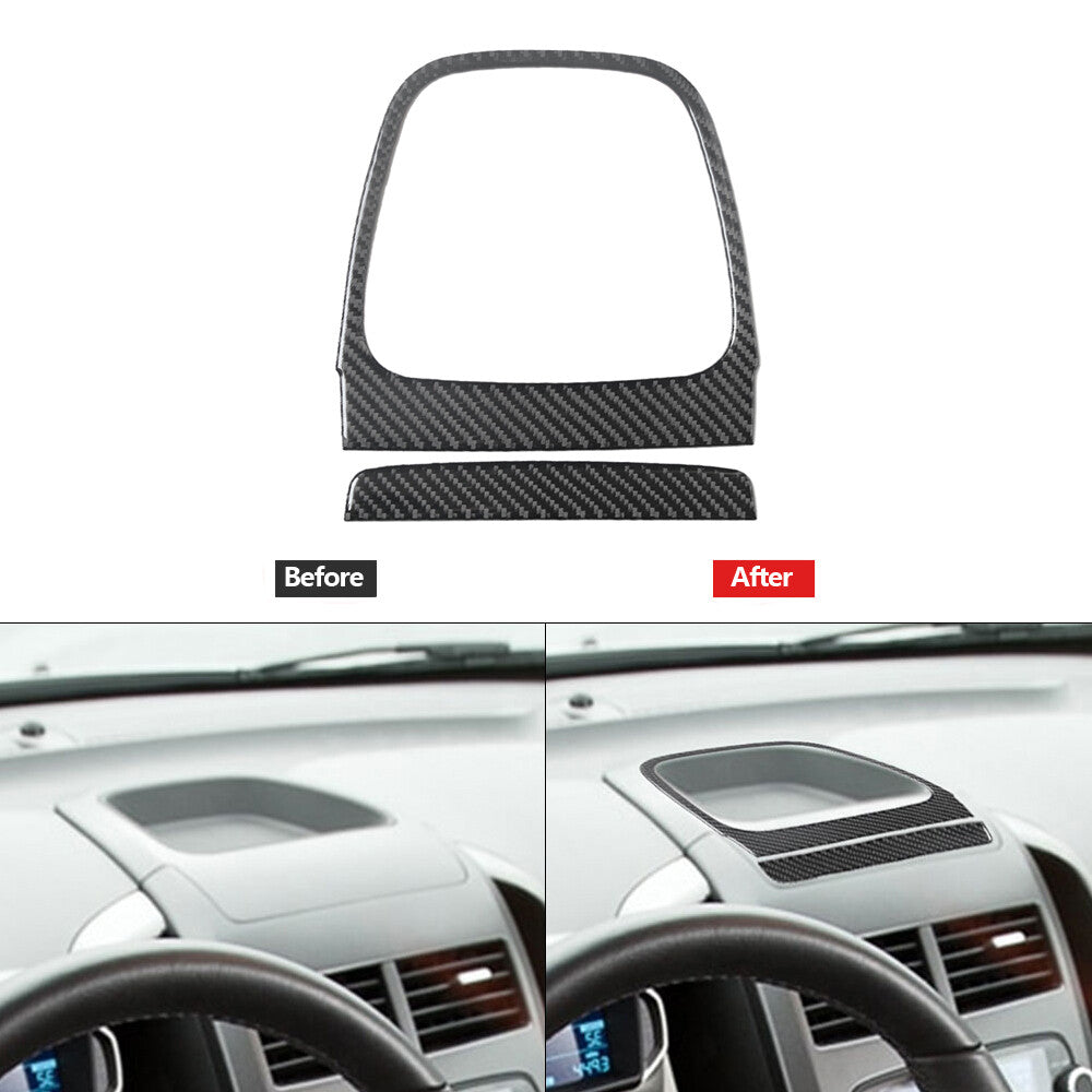 2X Red Carbon Fiber Driver Side Decorative Cover Trim For 718 2016-2022 v