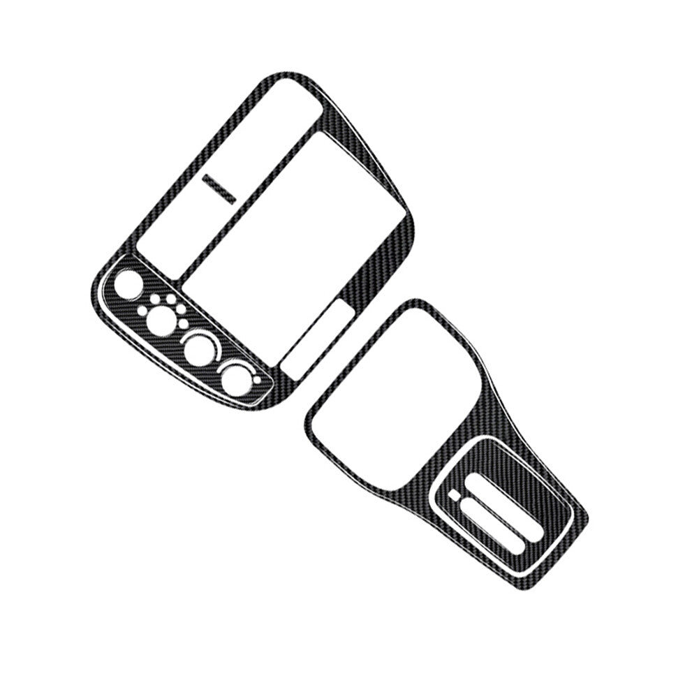 for Mercedes R-Class 2009-2012 Rear Door Storage Trim Strip Cover Carbon Fiber v