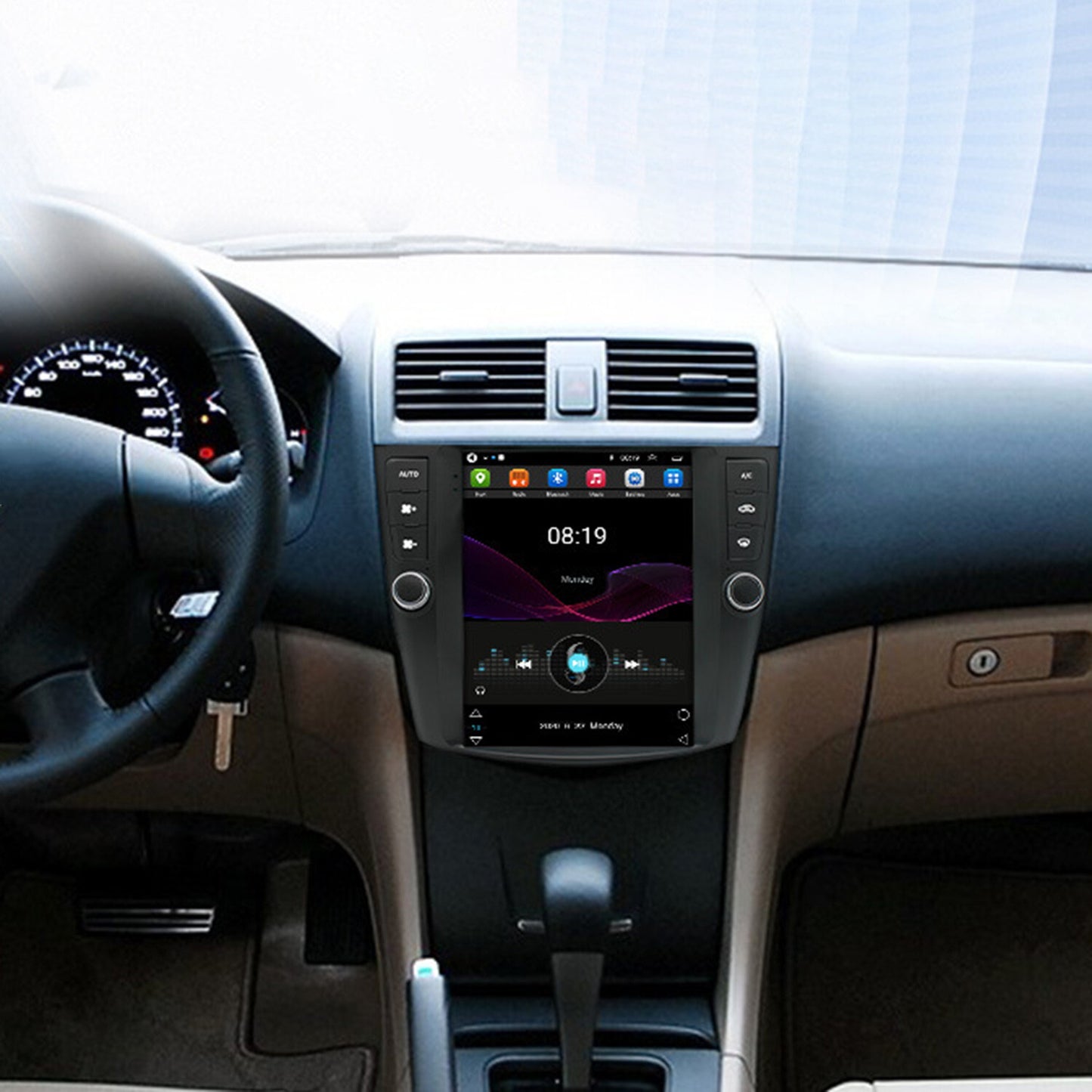 9.7 Car Stereo Radio Suitable for Honda Accord 2003-07 2G 32G Carplay Camera