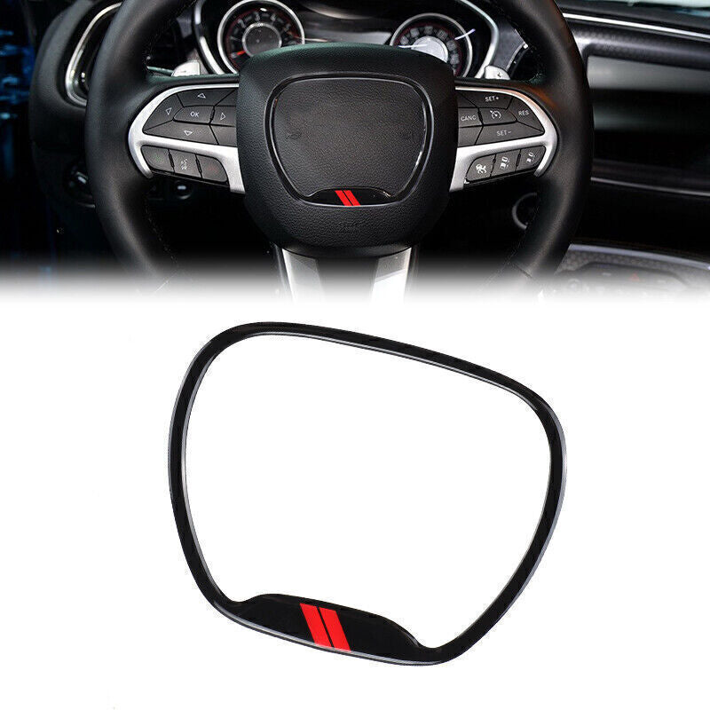 Steering Wheel Trim Cover Ring Decor For 2015+ for Dodge for Challenger Charger Durango