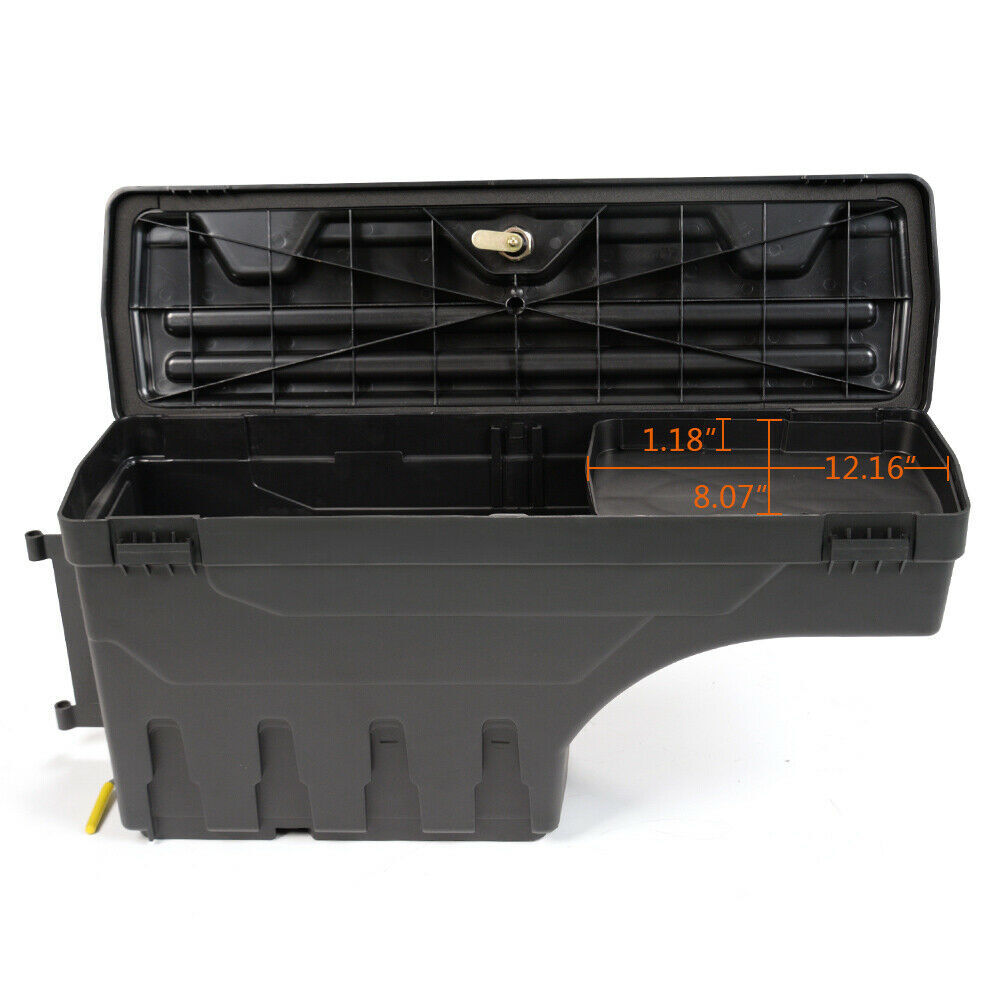 Fits 02-18 for Ram 1500 2500 3500 ABS Truck Bed Storage Box Driver Side US Stock - v
