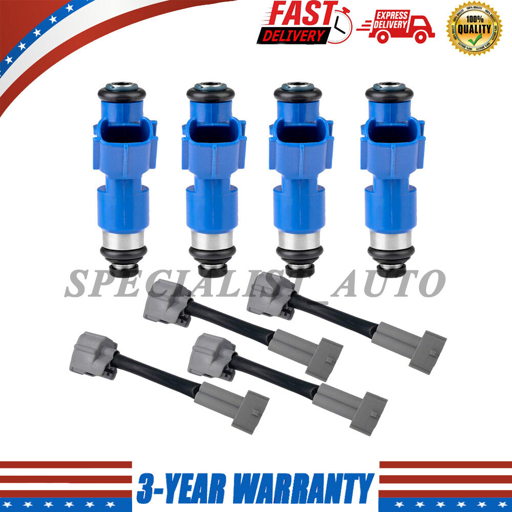 4x Fuel Injectors 410cc for Honda for Civic for Acura for RDX RSX K20 K24 B16 16450-RWC-A01