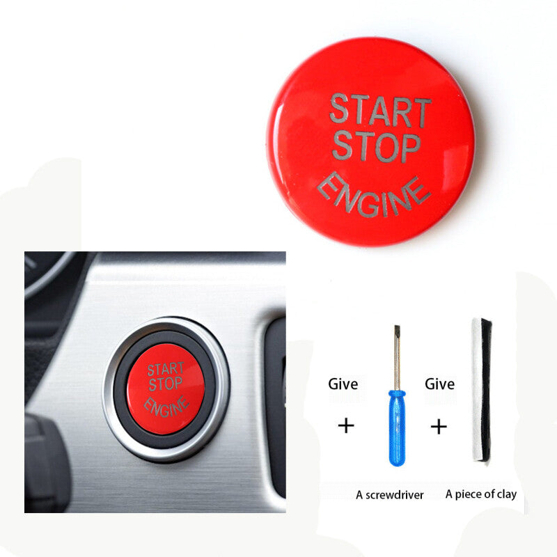 for BMW 3 Series 5 X1 X3 X5 X6 E90 engine switch button trim red