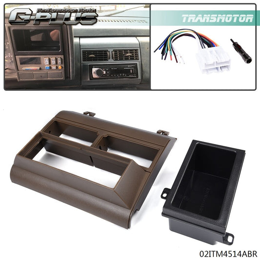 Brown Radio Dash Pocket Bezel Kit Mounting Trim fit for 1988 - 1994 for GMC Truck- v