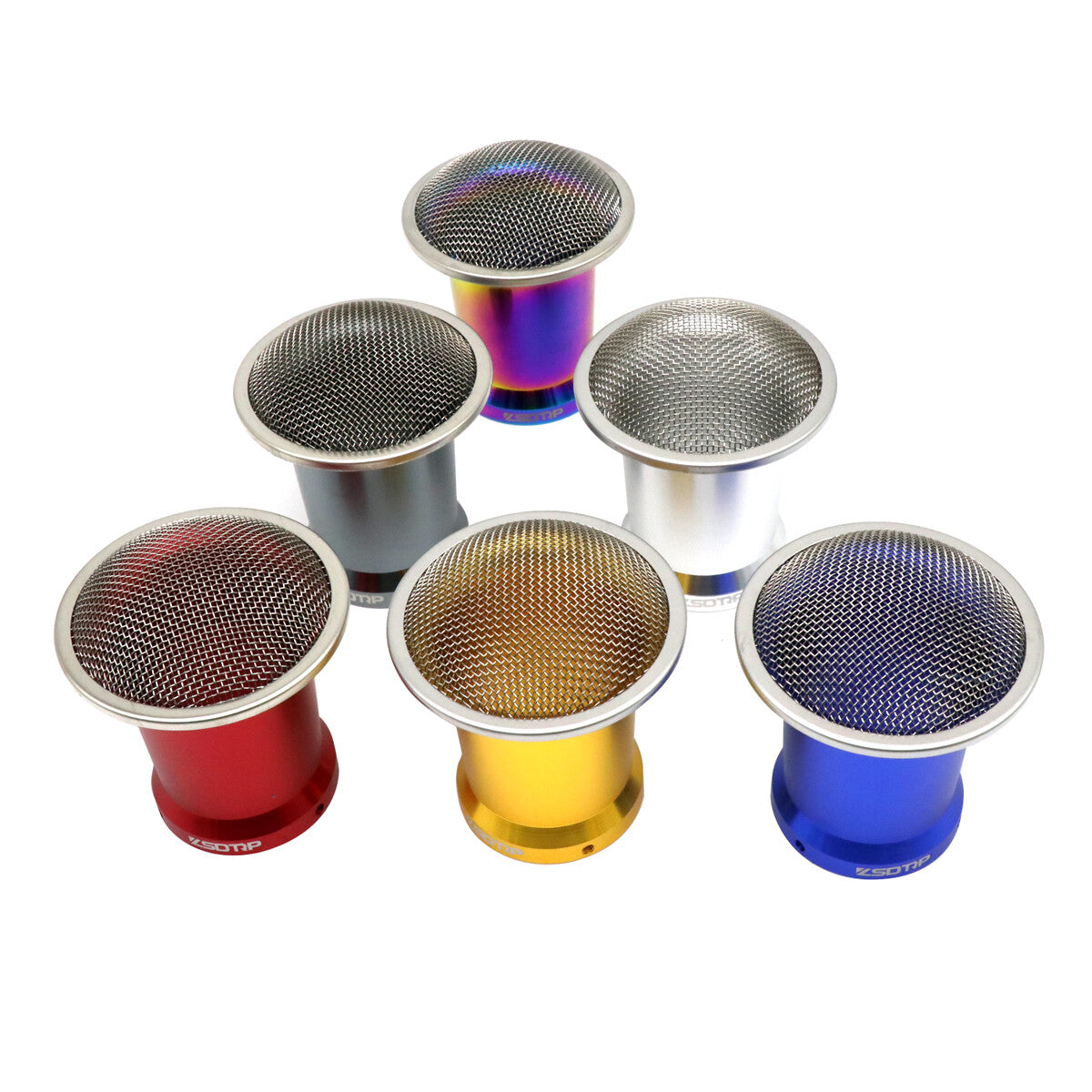 55mm Carburetor Velocity Stack Air Filter Cup w/ Net Funnel CNC Aluminum Alloy Q